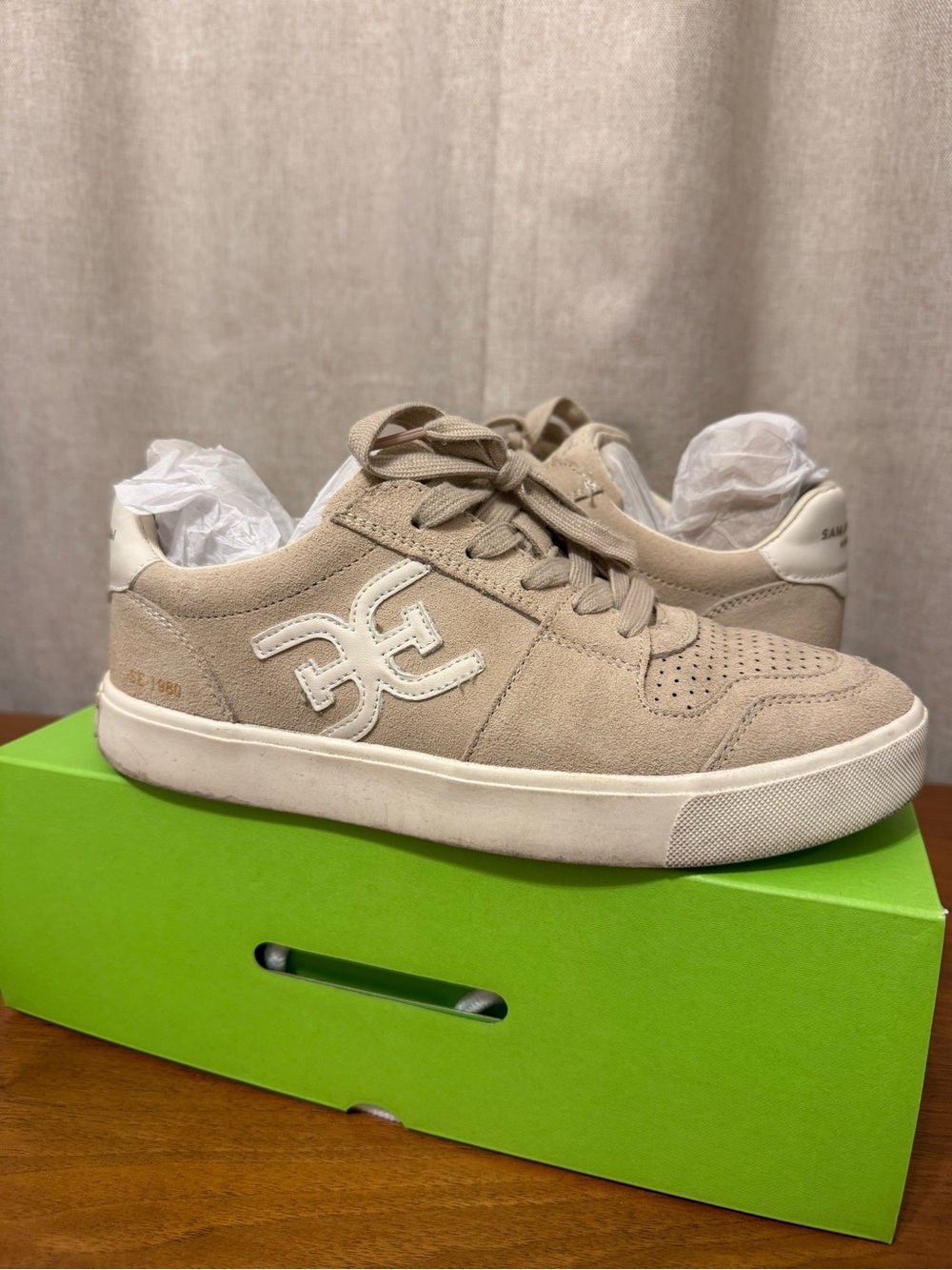 Sam Edelman “Ellie” Suede Sneaker Beige size 8